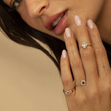 RING BAND MARQUISE AMETHYST