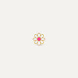PENDIENTE MARGARITA ROSA FLÚOR KIDS