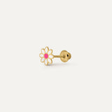 PENDIENTE MARGARITA ROSA FLÚOR KIDS