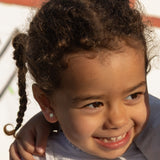 FLUORESCENT YELLOW DAISY EARRING KIDS
