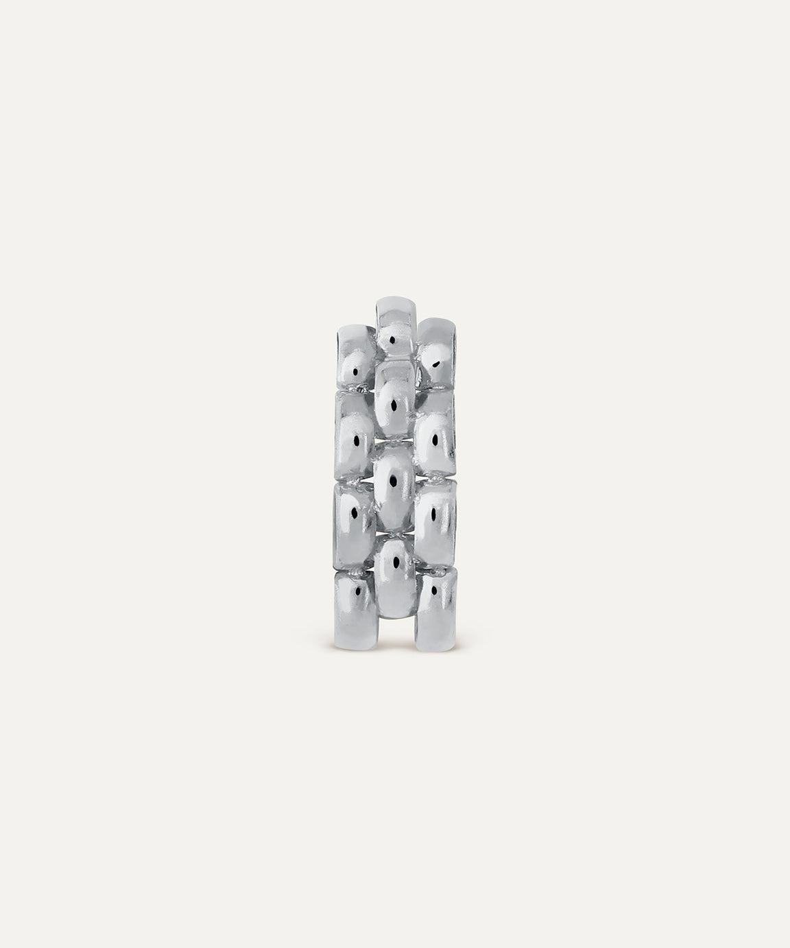 PAR PENDIENTES JAGUAR PLATA