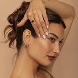 PAR PENDIENTES JAGUAR ORO
