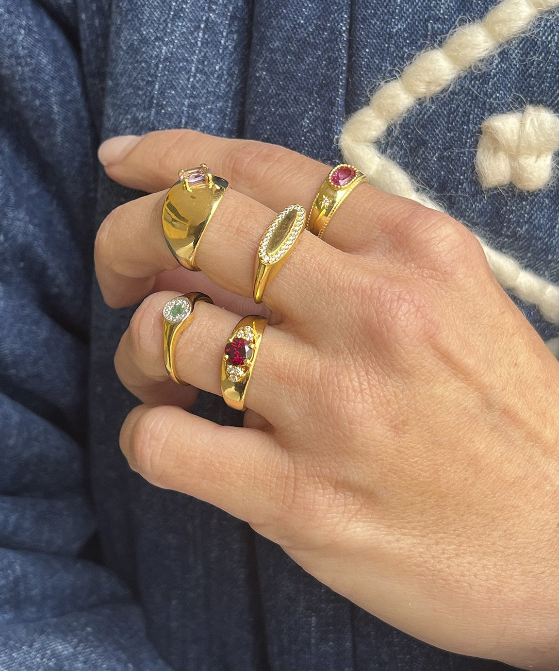RODOLITE TOUCAN RING