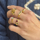 RODOLITE TOUCAN RING