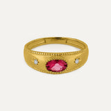 ANILLO PÉTALO RODOLITA