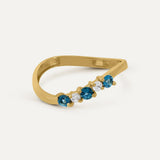 CLÉMENCE LONDON BLUE RING