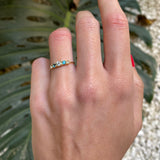 RING 5 STEINE SKY UND LONDON BLUE