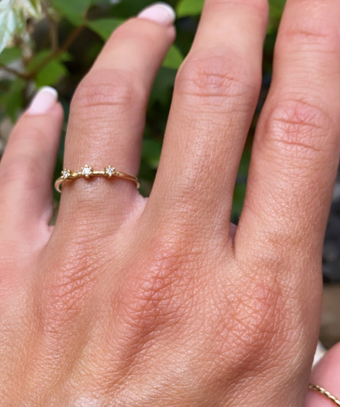 DREI DIAMANTEN-RING