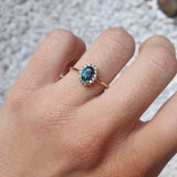 ANILLO ROSETÓN LONDON BLUE
