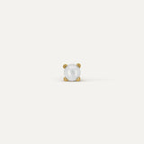 PENDIENTE PERLA ONE 4MM