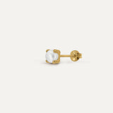 PENDIENTE PERLA ONE 4MM
