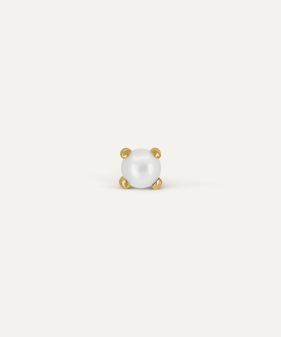 PENDIENTE PERLA ONE 5MM