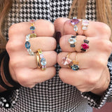 ANILLO TRIPLE OVAL AMATISTA Y LONDON BLUE