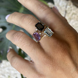 RECTANGLE LONDON BLUE RING