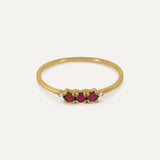 ANILLO TRIS RUBÍ