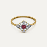 ANILLO MOSAICO RUBÍ