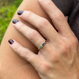 TRIPLE BEZEL RING